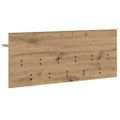 vidaXL Vešiak na stenu Nástenná montáž Remeselný dub 100 x 40 x 12 cm