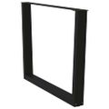 vidaXL Nohy k jedálenskému stolu v tvare V, 2 ks, čierne, 100 x (72-73,3) cm, oceľ