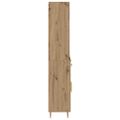 vidaXL Highboard Remeselný dub 69,5 x 34 x 180 cm Kompozitné drevo