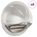 vidaXL Kryty vzduchových ventilátorov 8 ks Strieborná 150 mm