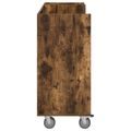 vidaXL Golfová skriňa s kolesom Dymová dub 120 x 45 x 98 cm
