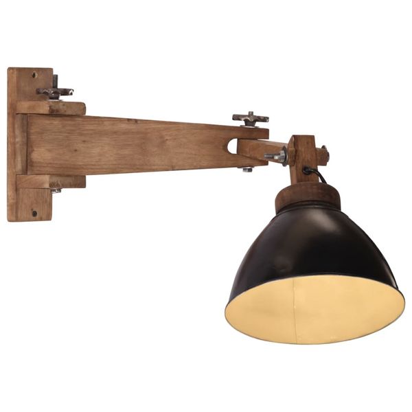 vidaXL Nástenné lampa 25 W čierna E27