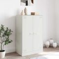 vidaXL Komoda biela 67x39x107 cm oceľová