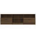 vidaXL TV skrinka hnedý dub 150x33,5x45 cm spracované drevo
