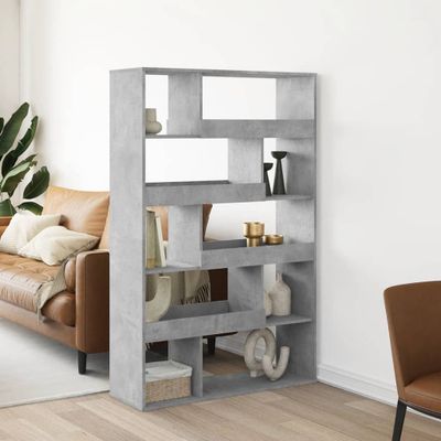 vidaXL Deliaca stena betónová sivá 100x33x156,5 cm kompozitné drevo