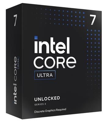 INTEL Core Ultra 7 265KF / Arrow Lake / LGA1851 / max. 5,5GHz / 8P+12E/20T / TDP 250W / bez VGA / BOX bez chladiče Procesor, 20 jader, 20 vláken, max. 5,5GHz, 36MB, LGA1851, bez VGA, max. 250W TDP, BOX bez chladice