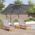 vidaXL Roma Parasol Antracit 286 x 284 x 265 cm Hliník a polyester