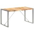 vidaXL Jedálenský stôl 140x70x75 cm masívne surové mangovníkové drevo