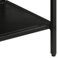 vidaXL Konzolový stolík 110x55x75 cm, surový mangový masív a železo
