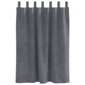vidaXL Zatemňovacie závesy 2 ks Svetlosivá 140 x 140 cm Zamat