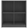 vidaXL Komoda sivá 70x33x76 cm masívne borovicové drevo