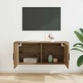 vidaXL Nástenná skriňa pre TV 100 x 34,5 x 40 cm Remeselný dub