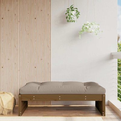 vidaXL Záhradná podnožka medová 120x80 cm masívna borovica