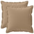 vidaXL Poťah na podložku 2 ks HOUTEN Sivohnedá 40 x 40 cm Polyester