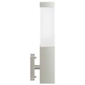 vidaXL Exteriérové nástenné svietidlo 2 ks Strieborná 10,5 x 6 x 33 cm