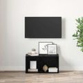 vidaXL Zostava TV skriniek 72 x 35 x 37 cm Čierna Kompozitné drevo