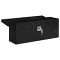 vidaXL Úložný box čierny 50x15x20,5 cm hliníkový
