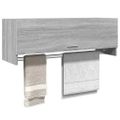 vidaXL Šatník sivý dub sonoma 100x32,5x35 cm spracované drevo