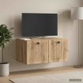 vidaXL Nástenná TV skrinka 59,5 x 41 x 30 cm Dub artisan