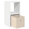 vidaXL Nočný stolík Biela 25,5 x 22 x 49,5 cm Kompozitné drevo