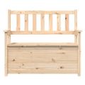 vidaXL Lavička 112,5x51,5x96,5 cm masívne borovicové drevo