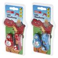 Detská LED čelovka Dino, 2× CR2032, 8 ks, display box