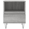 vidaXL Nočné stolíky 2 ks sivý dub sonoma 40x35x50 cm kompozitné drevo