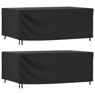 vidaXL Poťah na záhradný nábytok čierny 240x140x90 cm vodotesný 420D