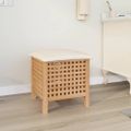 vidaXL Kúpeľňová stolička 48x47,5x52 cm masívne orechové drevo