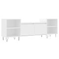 vidaXL TV skrinka biela 160x35x55 cm spracované drevo