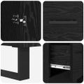 vidaXL Highboard 2 ks Čierny dub 69,5 x 34 x 180 cm
