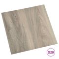 vidaXL Samo-lepiace podlahové dosky Čierna a drevo 30,5 x 30,5 cm