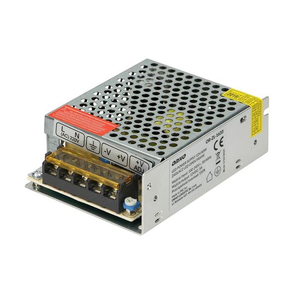 Průmyslový zdroj ORNO OR-ZL-1633 12V 60W