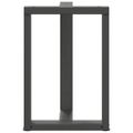 vidaXL Nohy k jedálenskému stolu v tvare T, 2 ks, antracitové, 60x35x(72-73) cm, oceľ