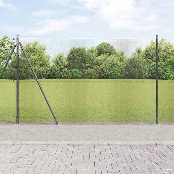 vidaXL Vonkajší zváraný drôtový plot s betónovým základom 10 x 1,4 m