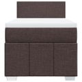 vidaXL Boxspring posteľ s matracom tmavohnedá 100x200 cm látka