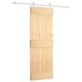vidaXL Posuvné dvere 70 x 210 cm Masívne borovicové drevo (neupravené)
