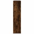 vidaXL Knižnica dymový dub 89x24x101,5 cm kompozitné drevo