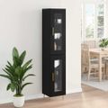 vidaXL Highboard 2 ks Čierny dub 34,5 x 34 x 180 cm Kompozitné drevo