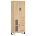 vidaXL Vysoká skrinka dub sonoma 69,5x34x180 cm spracované drevo
