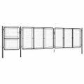 vidaXL Záhradná brána z ocele 500x125 cm antracitová