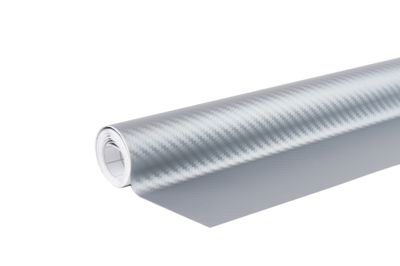 Karbónová fólia strieborná 3D 30cm x 150cm AMiO-02600
