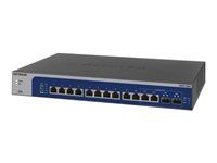 NETGEAR Plus XS512EM - V2 - prepínač - L3 - inteligentný x 100/1000/2.5G/5G/10GBase-T x combo 10 Gigabit SFP+ - desktop, Možná montáž do rozvádzača - pre NETGEAR AGM731F, AXM764; ProSafe AGM731F, AGM734, AXM761, AXM762, AXM763, AXM764