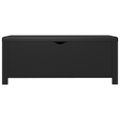 vidaXL Úložný box+podložka, čierny 105x40x45 cm, kompozitné drevo