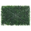 vidaXL Umelý plot z rastlín 24 ks zelený 40x60 cm