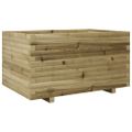 vidaXL Záhradný kvetináč 90x60x49,5 cm impregnovaná borovica