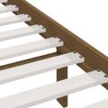 vidaXL Posteľný rám medový 180x200 cm Super King masívne drevo
