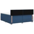 vidaXL Posteľ boxspring s matracom Modrá 200 x 200 cm Látka