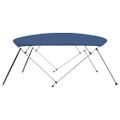 vidaXL Strieška Bimini so 4 oblúkmi, modrá 243x(230-244)x137 cm