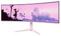 AROZZI NOVA herní monitor 49" 49TUW165 Pink/ LED/ 5120x1440/ 165Hz/ VA/ 3000:1/ 1ms/ 2xHDMI/ DP/ USB-C/ růžový LED monitor, herní, zakrivený, 49", VA, 5120×1440, 32:9, 1ms, 165Hz, 2× HDMI, DisplayPort, USB-C, 2× USB, repro, ružový, en. tr.